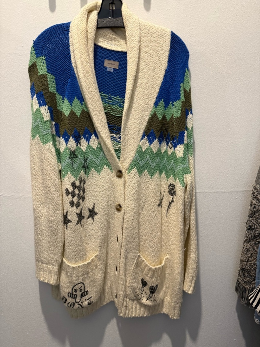 MOTHER Cardigan, Size Large